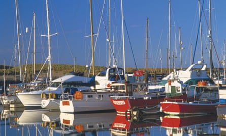Float your boat … Amble isn’t wealthy but fine cafes and restaurants have sprung up there recently.