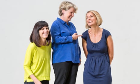 ‘We want to, as far as we can, try to get it right’ … left to right, founders of the Women’s Equality party Catherine Mayer and Sandi Toksvig, with new leader Sophie Walker. Pictured at Central Saint Martins.