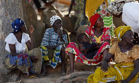 Women displaced as a result of Boko Haram attacks in Nigeria