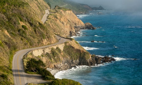 Highway One winds along the Big Sur coastline