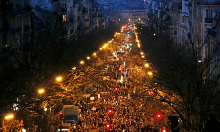Another view of the solidarity march on 11 January.