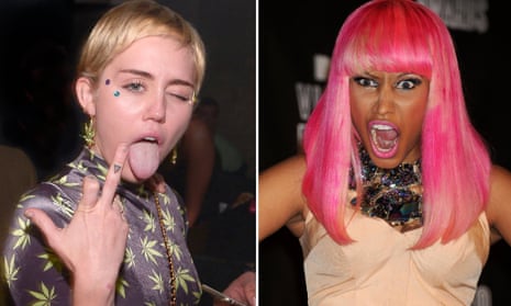 Every parent's nightmare? Miley Cyrus (left) and Nicki Minaj.