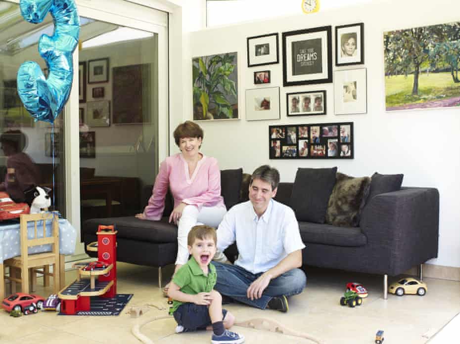 Sarah Crowley, with her husband Esteban and their son Andres