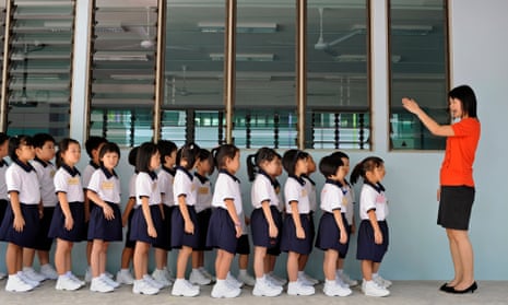A class at a primary school in Singapore