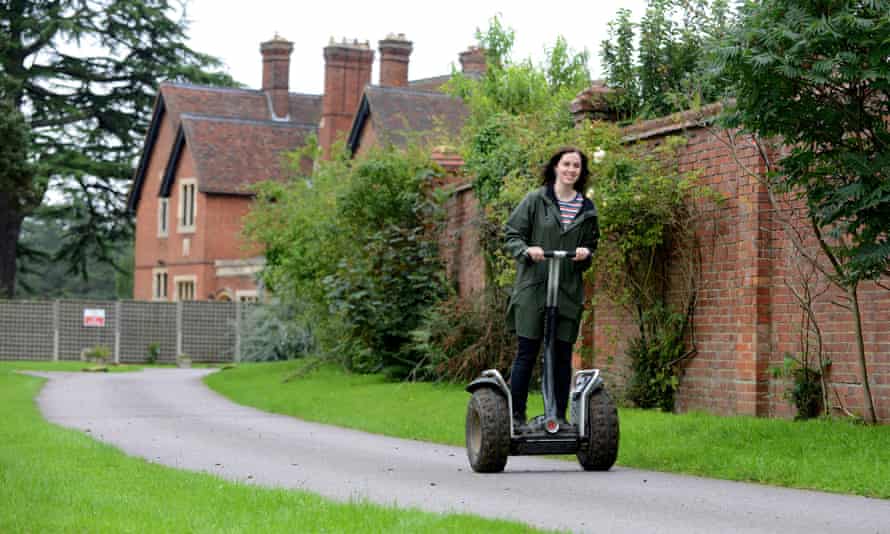 Rebecca Nicholson is doing a segway course