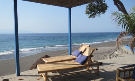Beachside bar at Maubara, Timor Leste.
