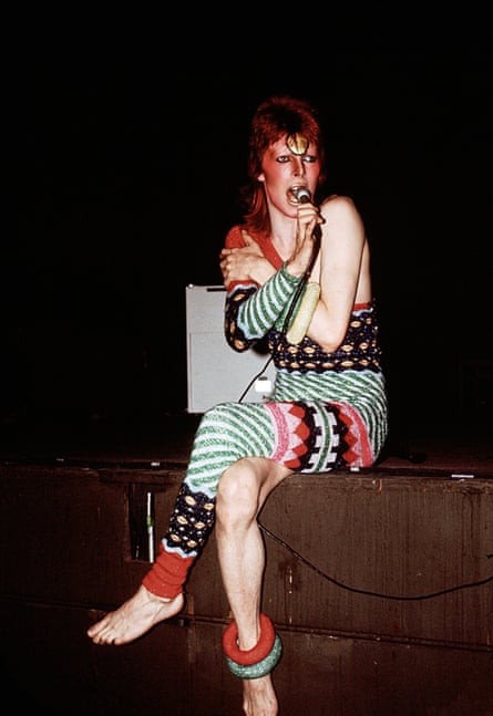 Bowie on tour in 1973, from The Rise of David Bowie 1972-1973.