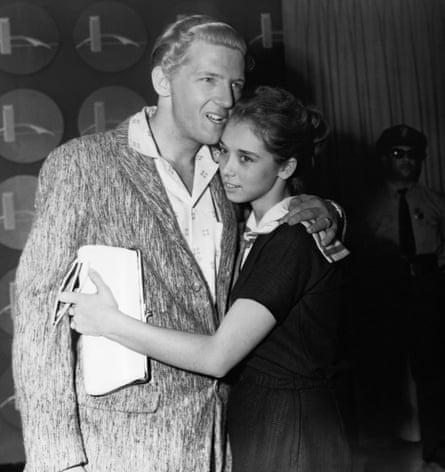 Jerry Lee Lewis with wife Myra in 1958