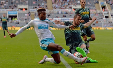 Newcastle's young winger Rolando Aarons, left, could be one of the emerging stars of the season.