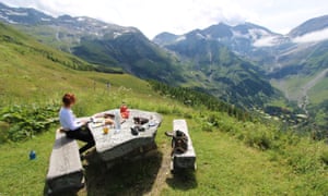 Crossing the Alps on the Grossglockner High Alpine Road in Austria
