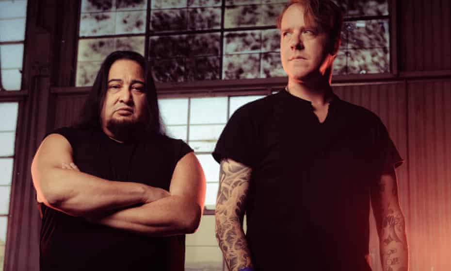 Real authority … Dino Cazares and Burton C Bell of Fear Factory