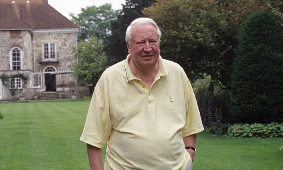 Sir Edward Heath at home in Salisbury, 1999.