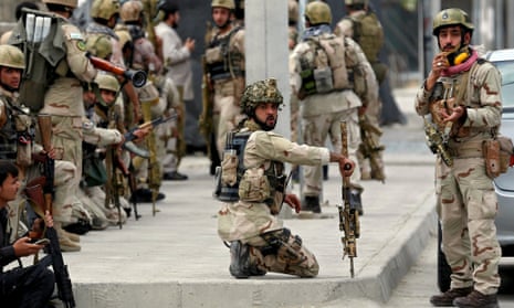 Afghan security forces in Kabul