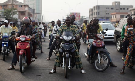 traffic in Cotonou Benin