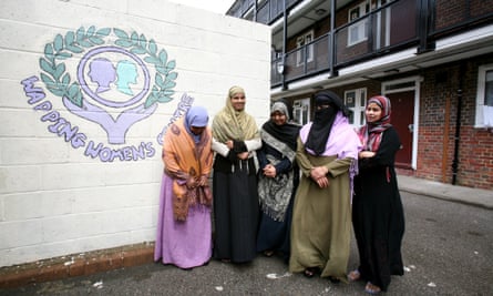 Muslim women in east London, who were given English lessons at the Wapping women's centre