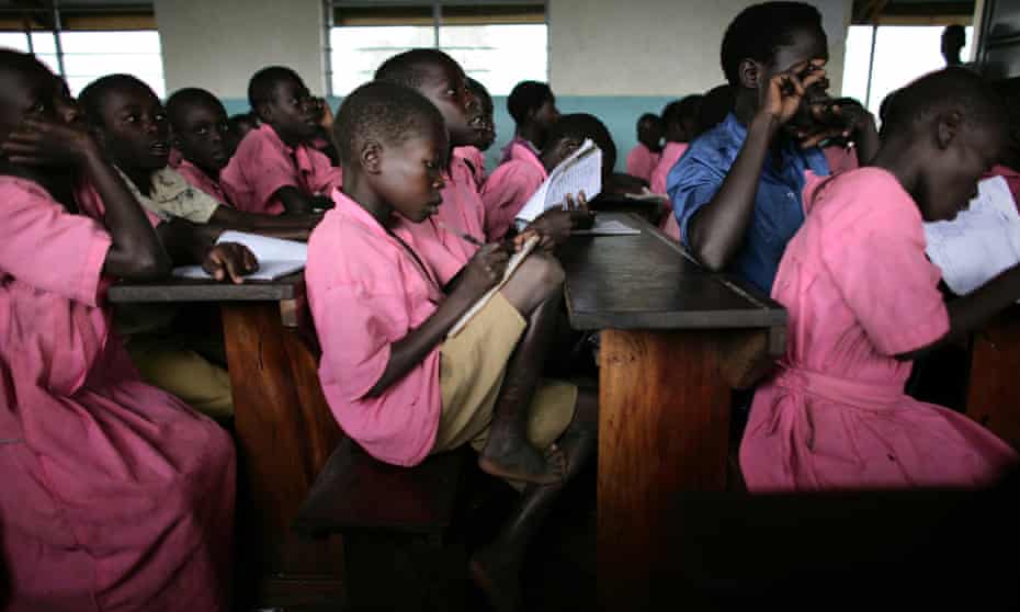 Children at Katine primary school, Katine, Uganda