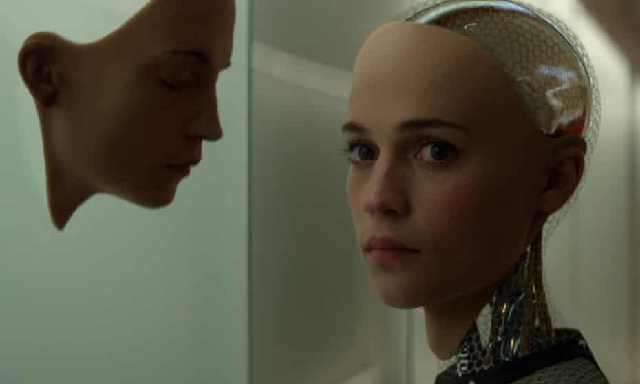 Still from Ex Machina film of artificial intelligence  robot