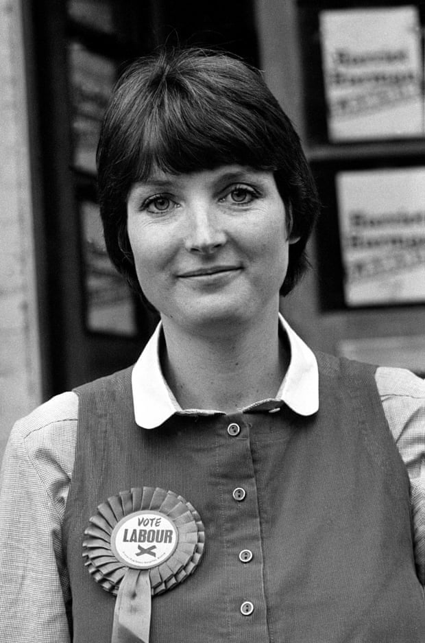Harman campaigning in the 1982 Peckham byelection, which she won, becoming an MP for the first time.