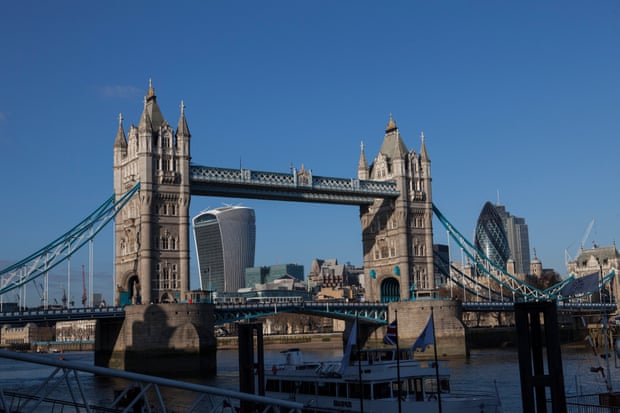 Tower Bridge with 20 Fenchurch Street in the background.