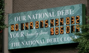 The National Debt Clock pictured in 2008, when a new digit had to be introduced.