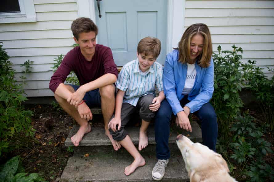 Jessica Lahey with sons Ben and Finn