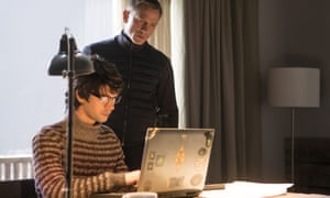 Q and James Bond in Spectre.