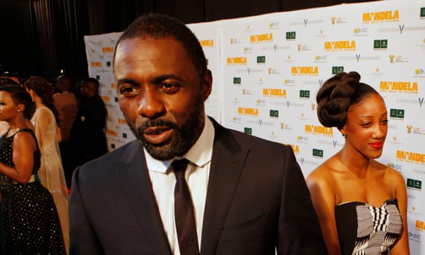 Idris Elba at the South African premier of the film Mandela - Long Walk To Freedom, in which he played the title role.