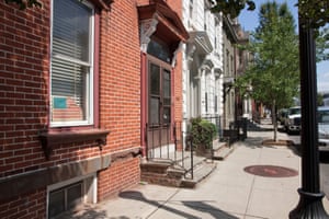 Warren Street townhouses in Hudson.