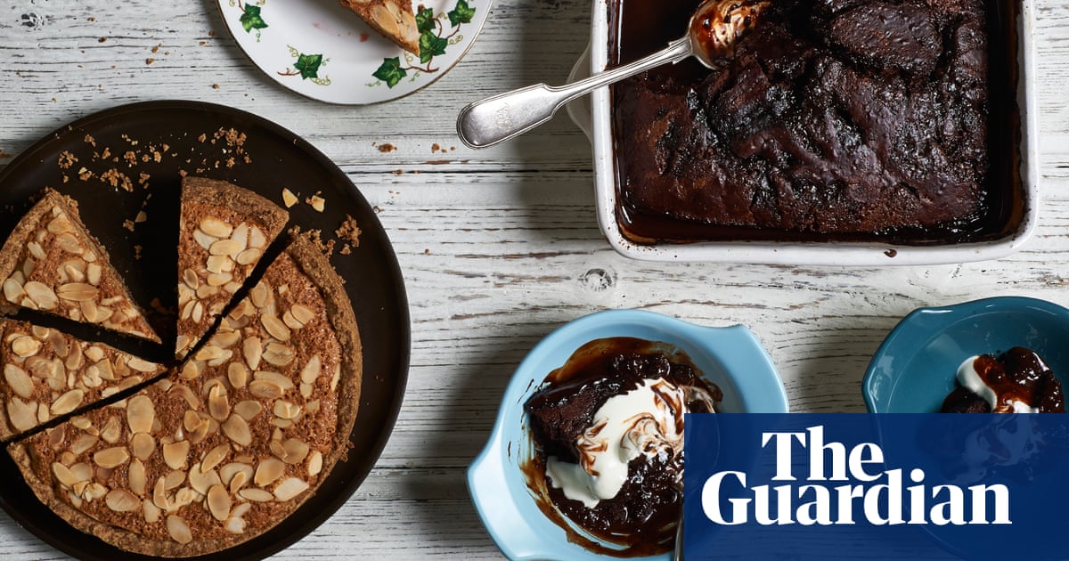 One bowl recipes for self-saucing chocolate pudding and bakewell tart