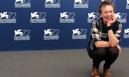 Laurie Anderson attends a photocall for The Heart if a Dog in Venice.