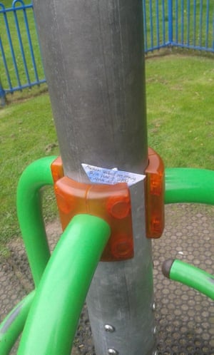 In a park because all children should have a safe place to play 