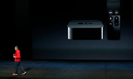 Apple Senior Vice President of Internet Software and Services Eddy Cue speaks about the new Apple tv on stage during a Special Event at Bill Graham Civic Auditorium September 9, 2015 in San Francisco, California.