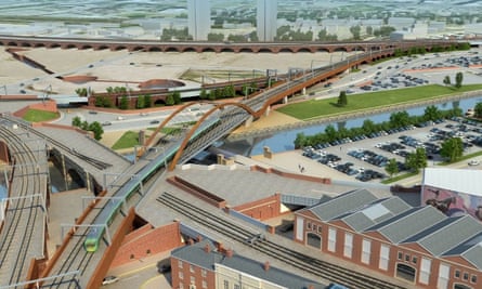 The Ordsall Chord railway link proposed by Network Rail.