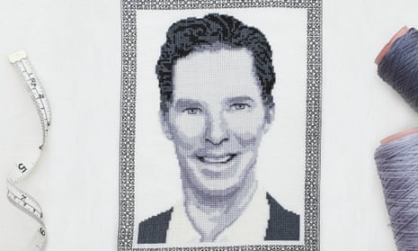 Cumberstitch Benedict Cumberbatch cross stitch
