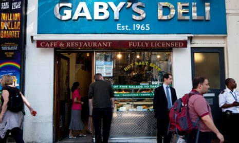 Gaby's Deli on Charing Cross Road, London