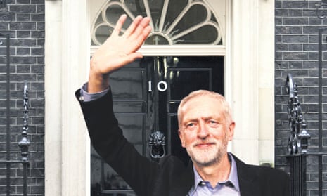 Prime minister Corbyn enters No 10.