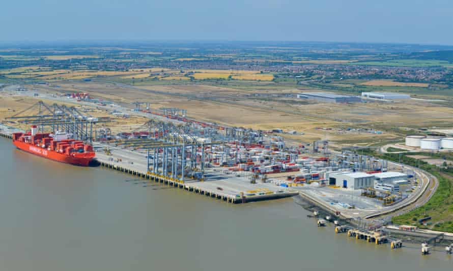The site at Tilbury, Essex: two berths are complete, with four more in progress.