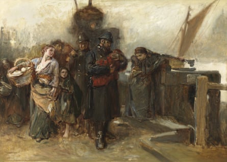 Deserted – A Foundling by Frank Holl (1873) at the Fallen Woman exhibition at the Foundling Museum.