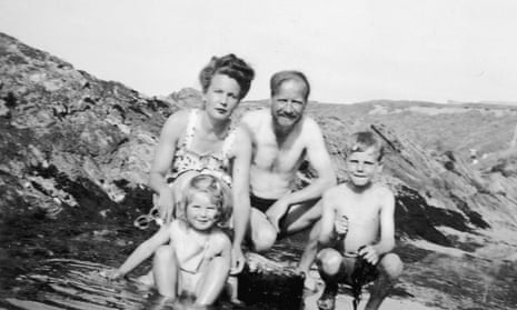 Keeping it in the family … William Golding, his wife Ann and children Judy and David