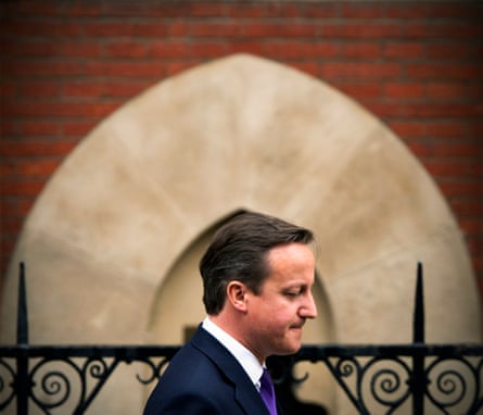 David Cameron leaves the high court in London on 14 June 2012 after giving evidence at the Leveson inquiry into media ethics.