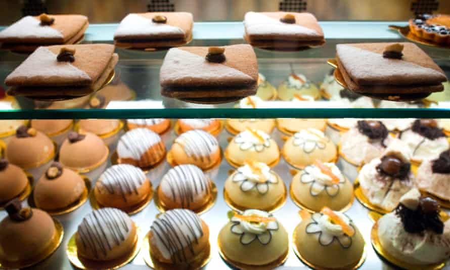 Italian pastries at Eataly, the artisanal Italian food and wine marketplace in New York.
