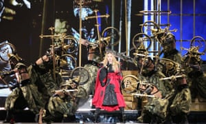 Madonna performs at Madison Square Garden in New York City on September 16, 2015.