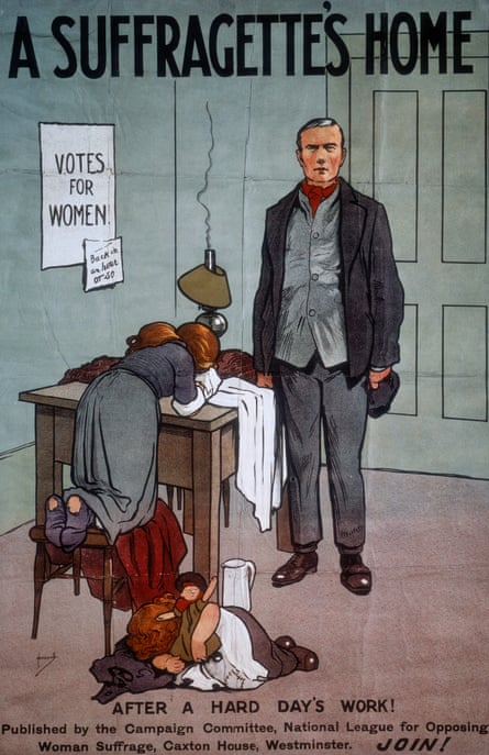 A recruitment poster for the National League for Opposing Woman Suffrage.