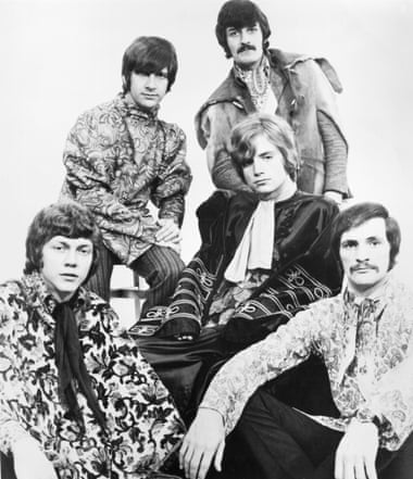 The Moody Blues in the then de rigueur psychedelic getup.