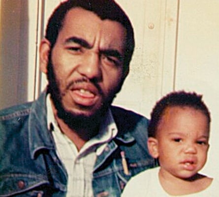 Coates with his father Paul. "Dad had been a captain in the Black Panther Party".