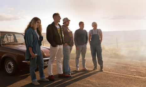 24 hour party people… Chanel Cresswell as Kelly, Michael Socha as Harvey, Andrew Ellis as Gadget, Thomas Turgoose as Shaun and Danielle Watson as Trev.