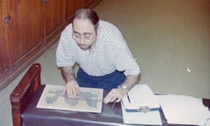 Wael Sherbiny working on the manuscript at the Cairo Museum