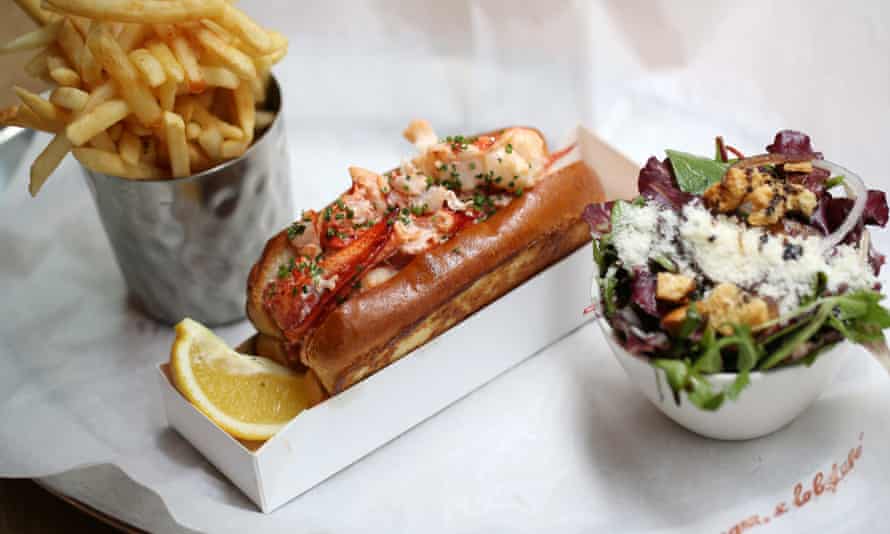 Lobster roll from Burger & Lobster.