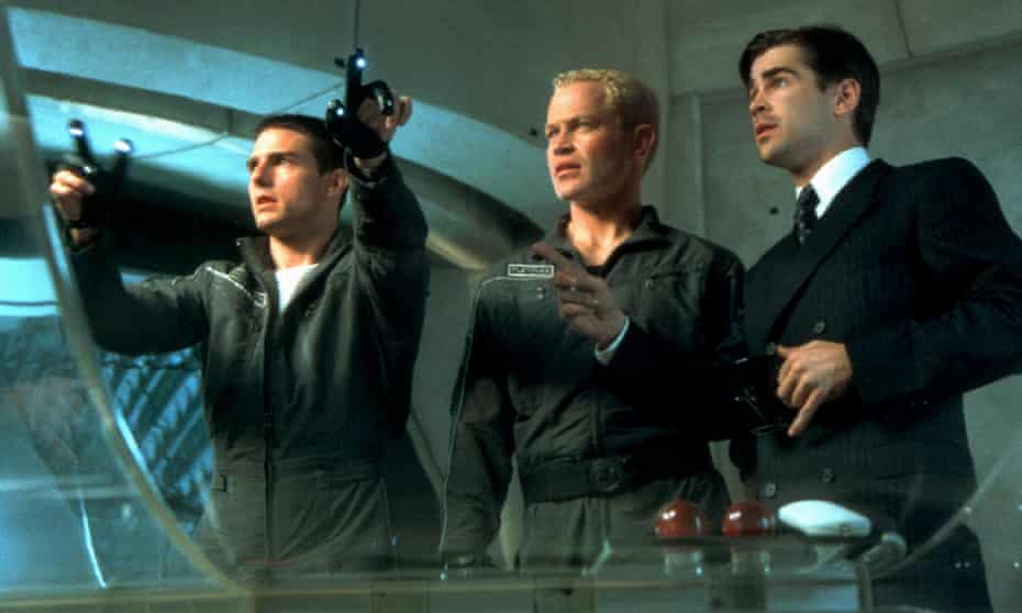 In the film Minority Report from 2002, Tom Cruise manoeuvred content around wall-sized computer screens by waving his hands