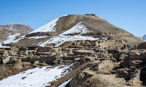 Archaeologists and local laborers excavate the ancient city of Mes Aynak in Afghanistan, which sits on the Silk Road.